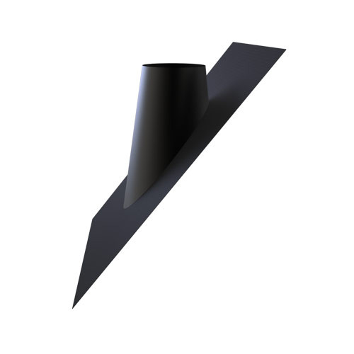 Chapa de techo con sustitución de plomo 45-60° para PS 200 mm y DP 150 mm RAL9004