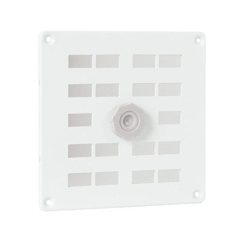 Rejilla corredera ALU con malla 160 x 160 mm blanca