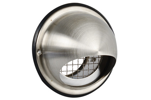 Rejilla exterior bulbo en acero inoxidable modelo malla gruesa Ø100mml