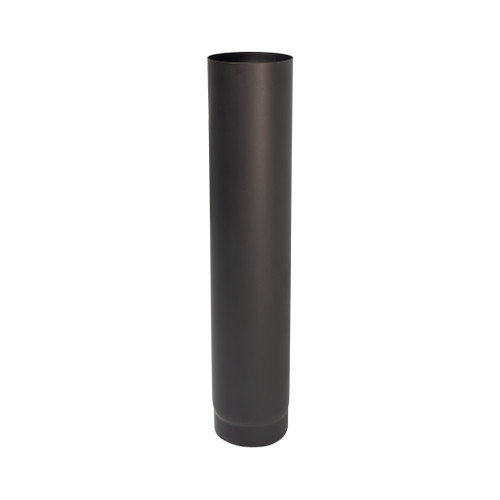 Tubo de 75 cm de diámetro de 150 mm de acero de pared gruesa negro