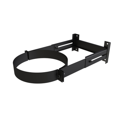 Soporte de pared 210-300 mm para Ø 80mm negro mate
