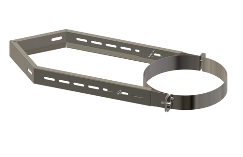 Soporte mural de esquina, ajustable 270-520 mm para Ø150 mm