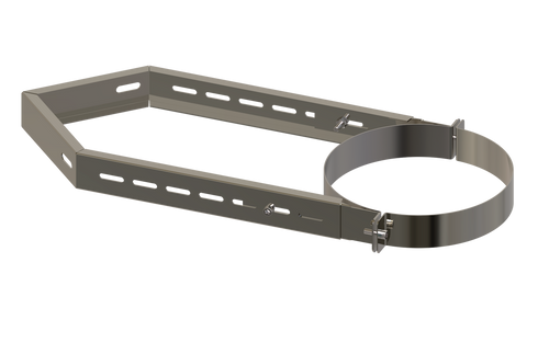 Soporte mural de esquina, ajustable 270-520 mm para Ø250 mm