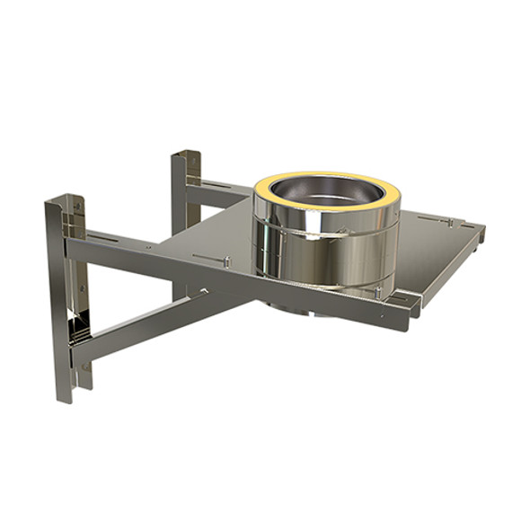 Consola de pared de 8 a 23 cm de diámetro 175 mm de doble pared aislada