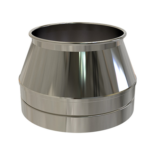 Conexión superior DW/EW diámetro 125 mm con aislamiento de doble pared
