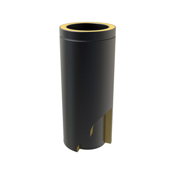 Tubo de 50 cm con bus de nicho de 175 mm de diámetro con aislamiento de doble pared RAL9004