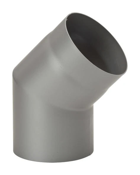 Codo 30 grados diámetro 150 mm Gris acero de paredes gruesas