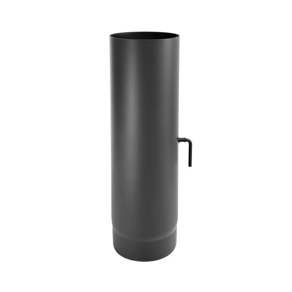 Tubo con válvula de 50 cm de diámetro de 130 mm de espesor de acero negro