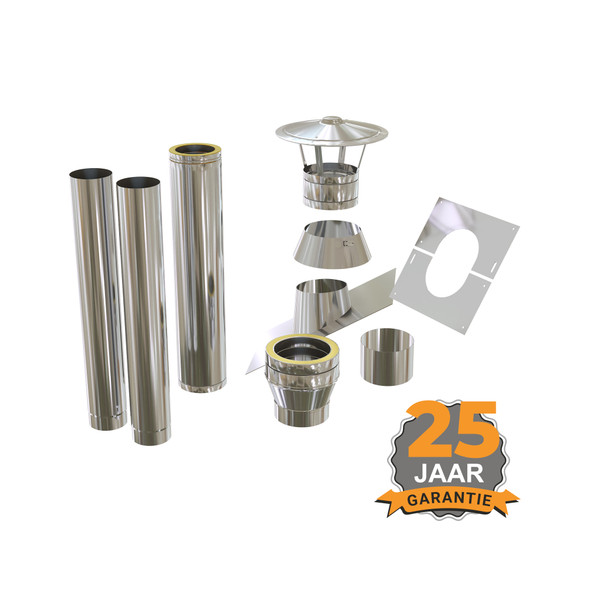 Juego de veranda de techo inclinado premium con placa de techo de aluminio 25-45 grados tamaño exterior 150 mm acero inoxidable