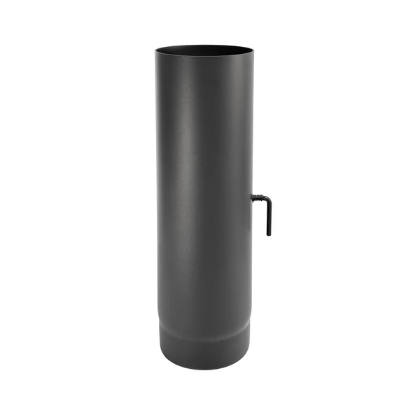 Tubo con válvula de 50 cm de diámetro de 120 mm de espesor de acero negro