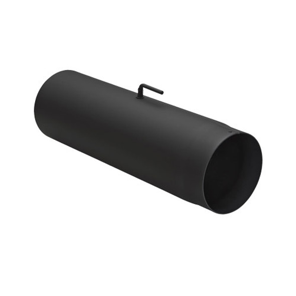 Tubo con válvula de 50 cm de diámetro de 120 mm de espesor de acero negro