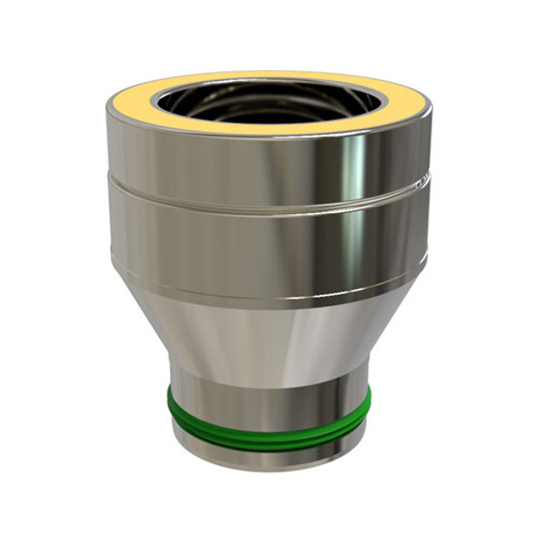 Adaptador simple - doble para silicona Ø 100 mm