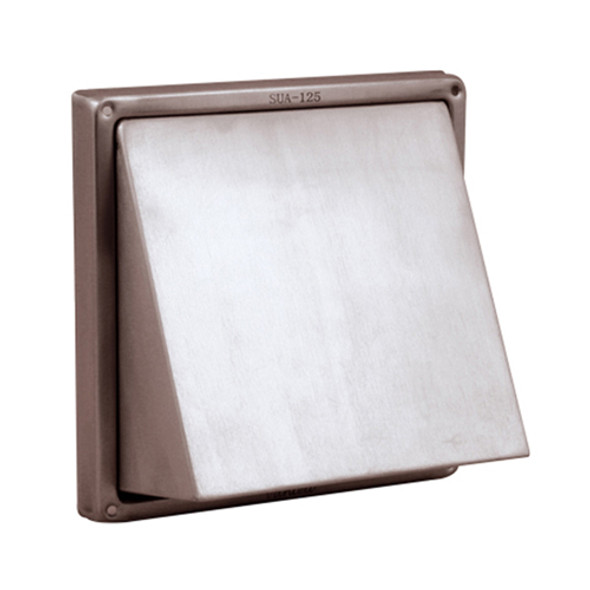 Rejilla frontal de acero inoxidable con válvula antirretorno Ø100mm