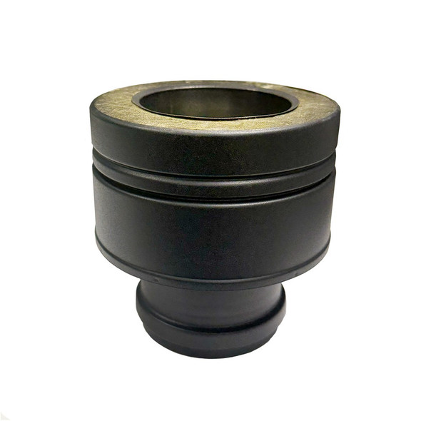 Adaptador plano Hembra de Simple Pared 80 a Doble Pared Ø 100/150 mm, con Junta de Silicona, Negro Mate