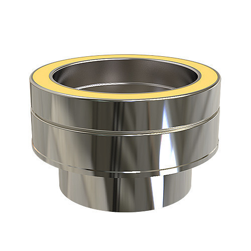 Adaptador plano simple - plano doble pared Ø 80mm