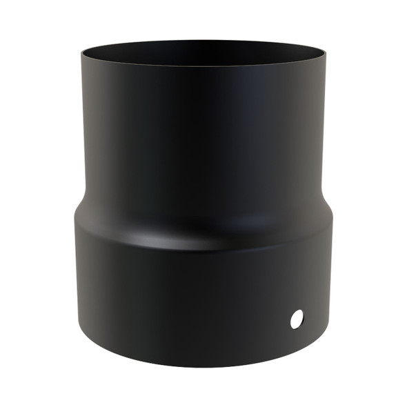 Flujo inferior esmaltado negro mate de 90 mm a 80 mm de diámetro Flujo inferior esmaltado negro mate de 90 mm a 80 mm de diámetro