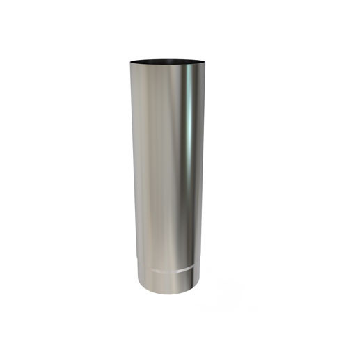 Tubo de estufa de 50 cm de diámetro de 125 mm de acero inoxidable de pared simple
