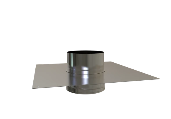 Conexión superior de acople Roscado para Flexible, con placa de 30 x 30 cm, Ø 180 mm