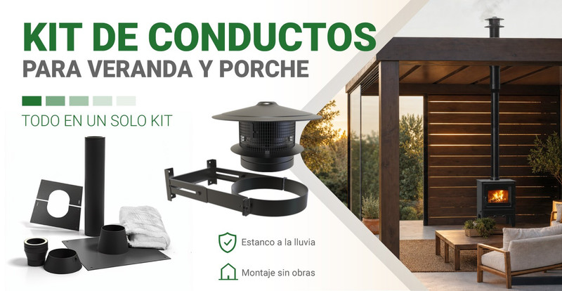 Kit de conductos para veranda y porche