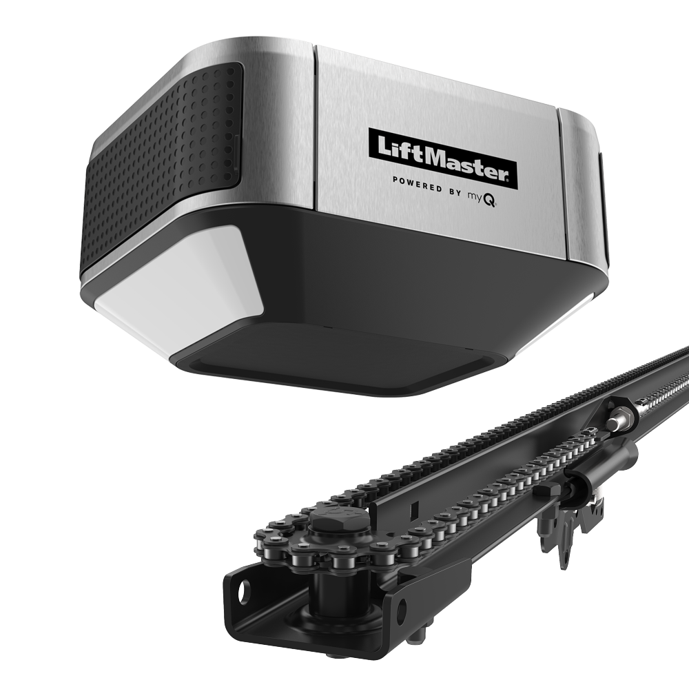 Premium DC Chain Drive w/ Rails - Wi-Fi Garage Door Opener WITH