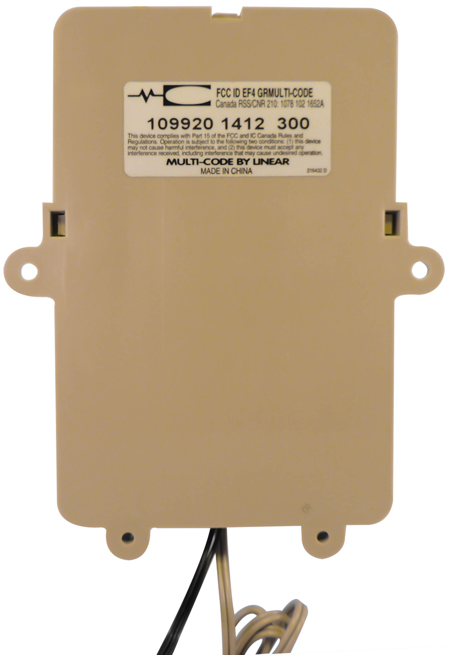 Linear MultiCode 1099 300 MHz Gate Receiver 110V