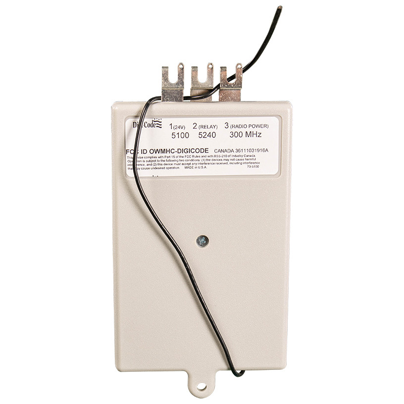 Digi-Code DC5100 3-Tab Garage Door Opener Receiver 300Mhz