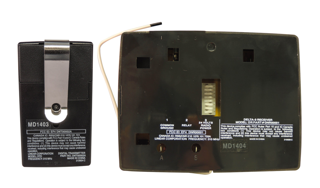 Linear Delta-3 DS Universal Gate or Garage Door Receiver and