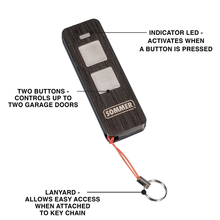 Sommer S10560 Pearl Twin 2-Button Remote Control Evo+ Transmitter