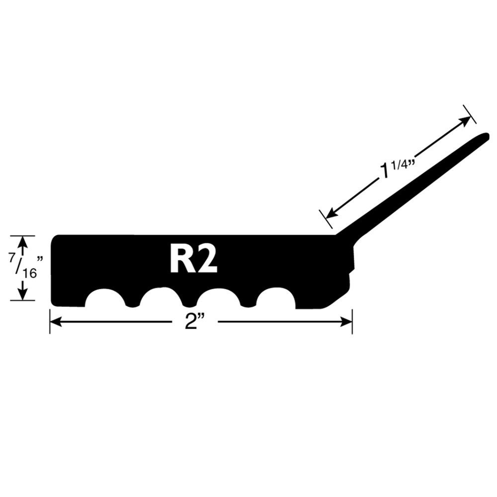 Sandstone (P408) R2 Garage Door Weather Stop