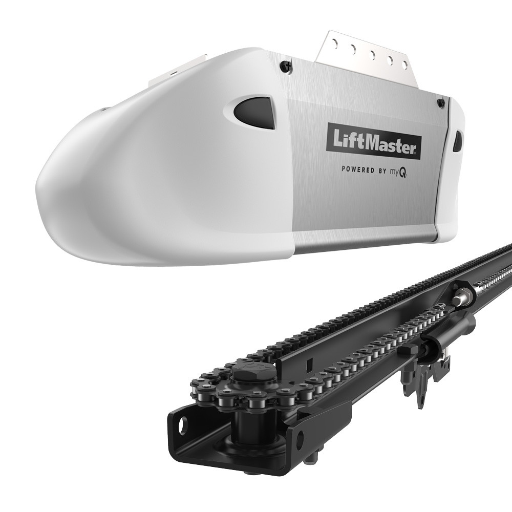 Premium 1/2 HP AC Chain Drive w/ Rails - Wi-Fi® Garage Door Opener