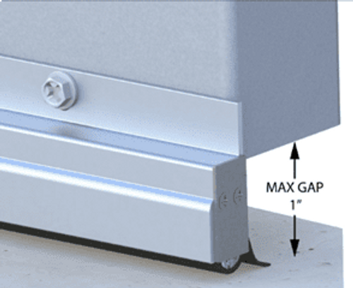 XCluder XSLP rodentBLOCK Low-Profile Door Sweep With Xcluder®