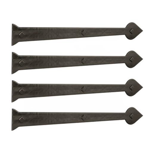 Garage Door Decorative Magnetic 18" Spear Hinge, 4 pack