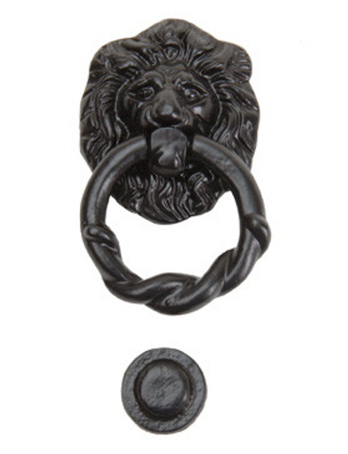 Malleable Iron Lion Head Knocker Kit Decorative Garage Door Hardware