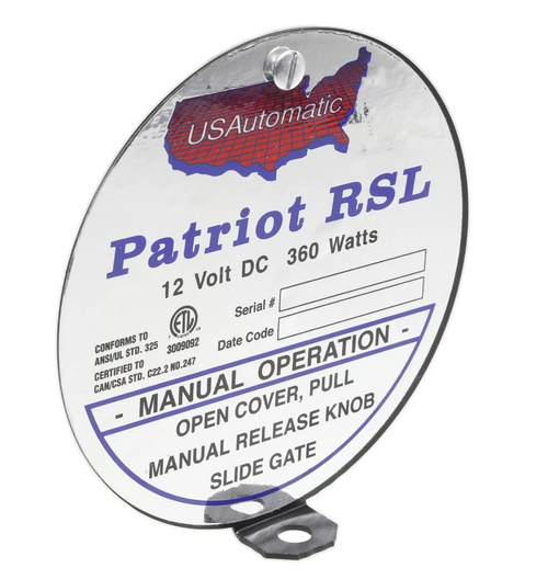 USAutomatic 590030 Manual Release Cover USAutomatic 590030 Manual Release Cover
