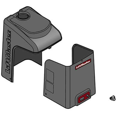 LiftMaster K77-39430 Operator Cover with labels, keys, and lock assembly