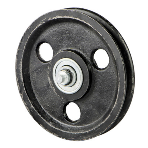 Sheave, 5", Cast Iron w/Stud