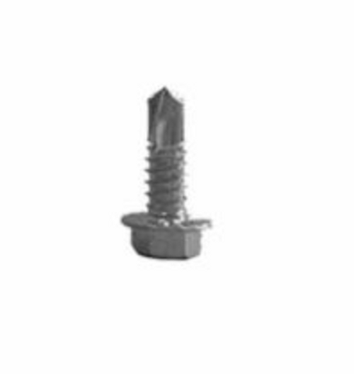 Hex Washer Tek Screw, Self Tap 5/16" x 1", 500 pcs/Box, #4 point