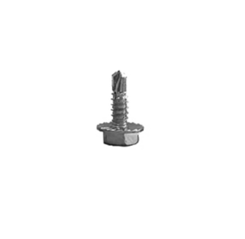 Hex Washer Tek Screw, Self Tap 1/4" x 3/4", 500 pcs/Box, #3 point