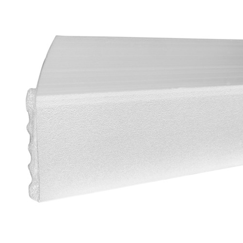 White (P78) R2 Smooth Finish Garage Door Weather Stop - Action