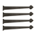 Garage Door Decorative Magnetic 18" Spear Hinge, 4 pack