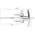 Garage Door Lock Keyed T-Handle 1-3/16" Post