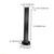 EMX IRB-325-PT Powder Coated Steel Mounting Post 2 in. x 2 in. x 2 ft.