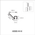 Action Industries 1" Aluminum Retainer Reverse 45 Degrees
