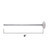 2 Inch Wheel 9 Inch Stem - White Nylon Sealed Roller with Long Stem