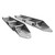 Top Fixture Set, Low Head Room Quick Closing Bracket, Set of 2