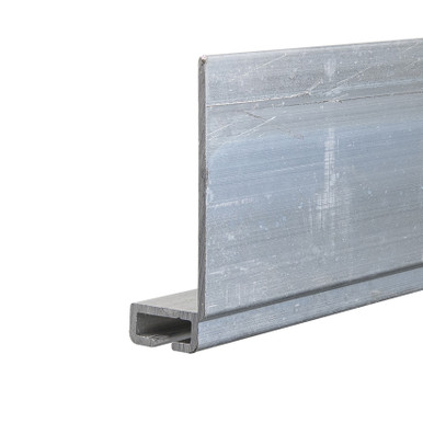L-Shaped Aluminum Bottom Seal Retainer with Single Channel for 1/2