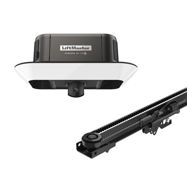 Elite Secure View DC Belt Drive w/ Rails - Wi-Fi Garage Door
