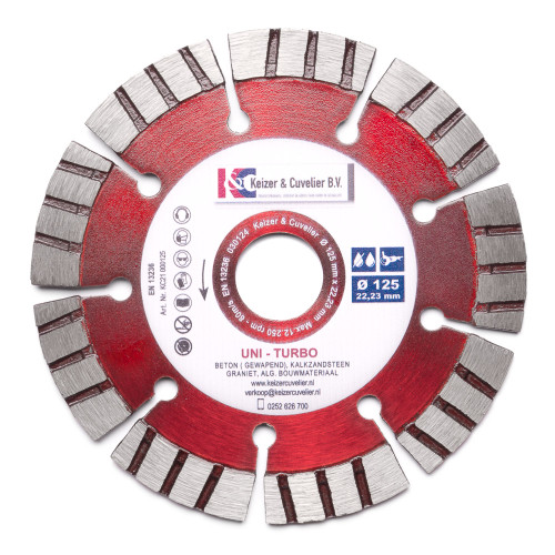 Diamantschijf KC Uni-Turbo 125mm