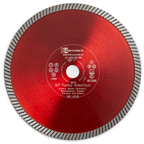Diamantschijf Turbo-Silent 230mm