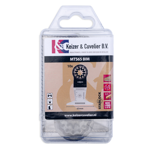 Multitool Invalzaagblad BiMetal Premium 65x40mm SL 10 Multitool Invalzaagblad BiMetal Premium 65x40mm SL 10